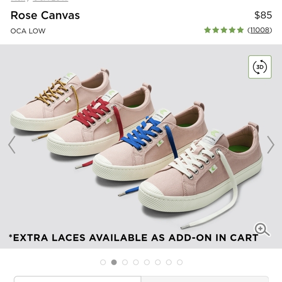 Cariuma (Pink Canvas/Off-White Sole) 10.5M/12W - Picture 8 of 9